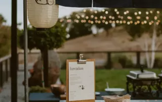 hawaiian food station at jacqueline's wedding.1