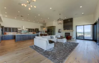 inside the modern estate villa