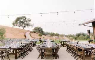 tables and chairs all included with your venue rental