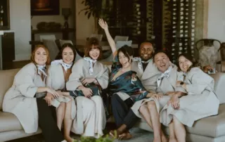 pre ceremony fun with the bridal party